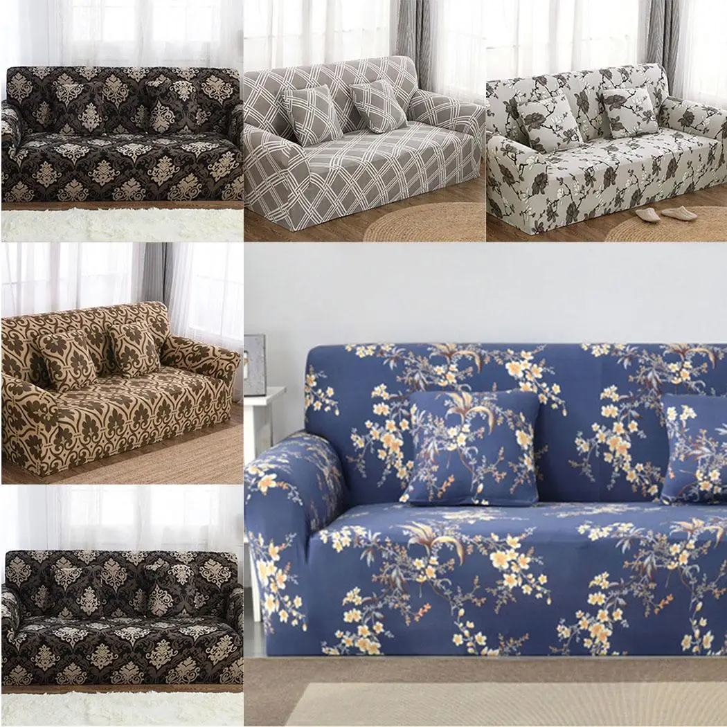 Домашняя гостиная геометрический цветочный принт дом Цветочный диван как на