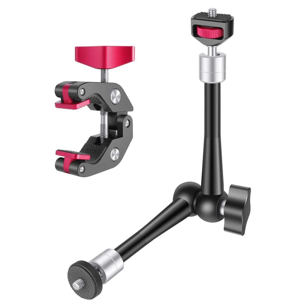 XT-XINTE Aluminum 11 Articulating Magic Arm with Handlebar Super Clamp for Monitor Flash Light DSLR Camera Rig Tripod Bracket XT-XINTE Aluminum 11 Articulating Magic Arm with Handlebar Super Clamp for Monitor Flash Light DSLR Camera Rig Tripod Bracket