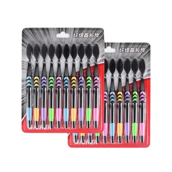 

Durable Plastic Universal Soft Bamboo Charcoal Nano Toothbrush Gums Unisex Toothbrushes Dental Personal Oral Care Tool