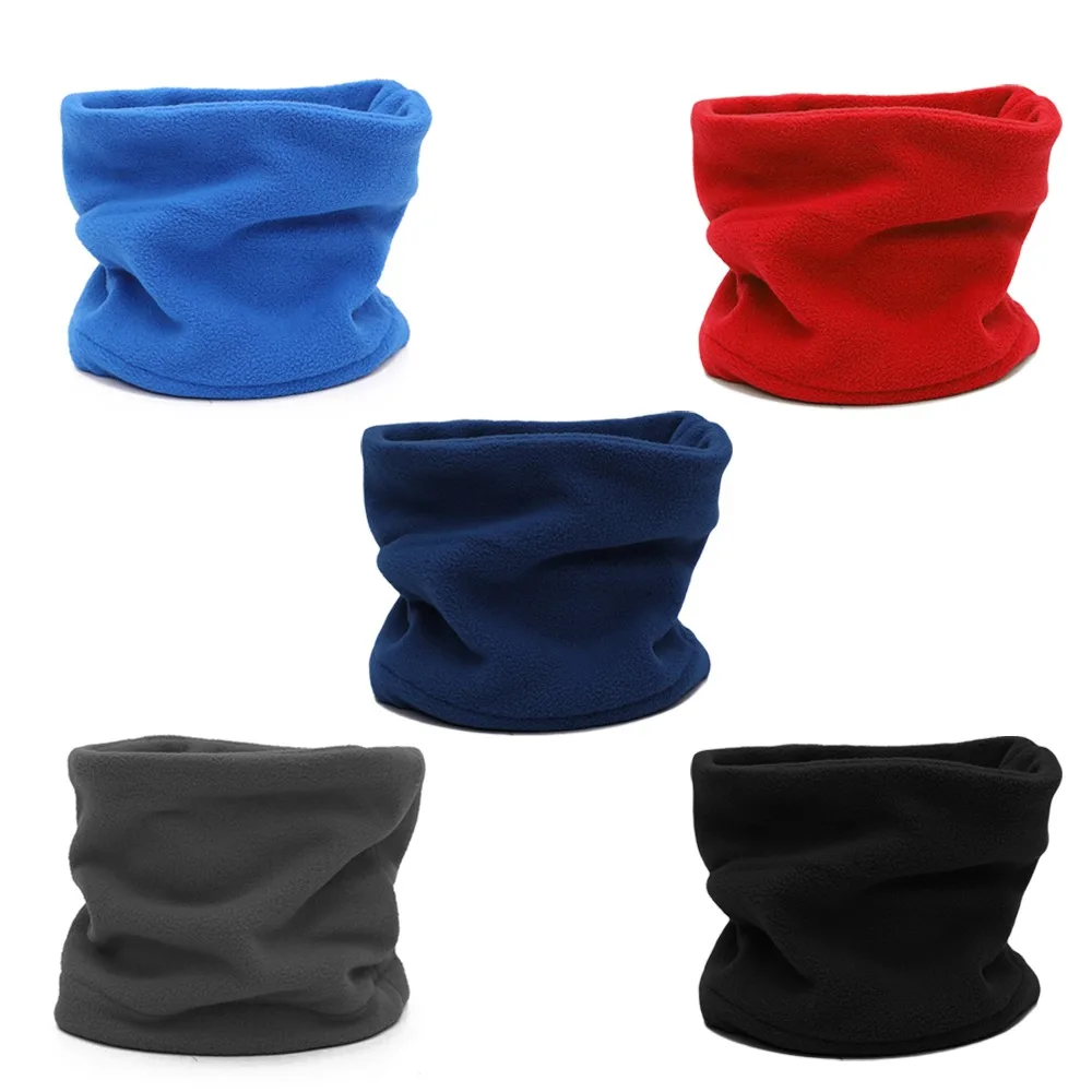 Fleece Neck Buff Male Bandana Winter Windproof Scarves Soft Cycling Hiking Half Mask Neck Warmer Gaiter Snowboard Bandana Ski