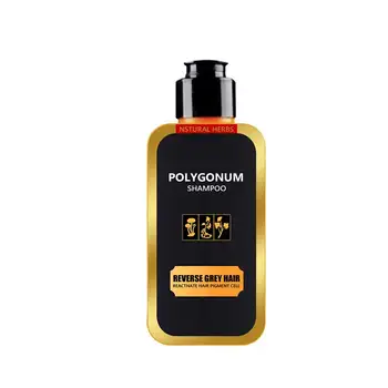 

Natural Polygonum Multiflorum Shampoo Black Hair Care Shampoo Hair Darkening Shampoo 200ML