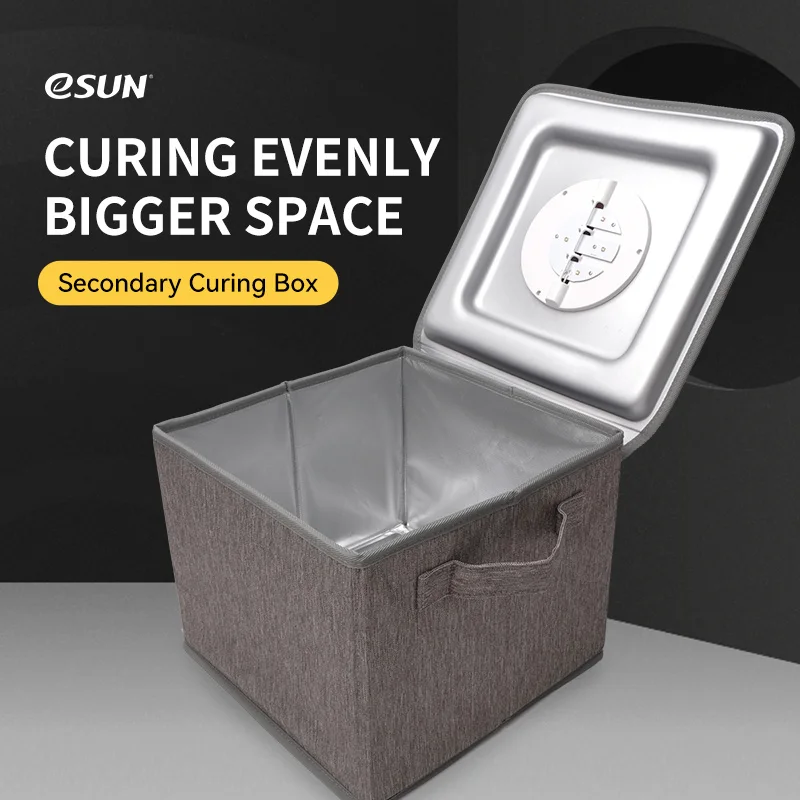 eSUN Cure 3D UV Curing Light Box for SLA/DLP/LCD 3D Printer Model UV Secondary Curing Box Enclosure Versatile Boxes