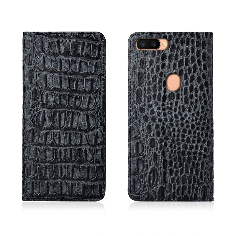 

Crocodile Back Pattern Genuine Real Leather Magnetic Flip Phone Bag For OPPO R11S Plus/OPPO R11 Phone Case Leather Coque Funda