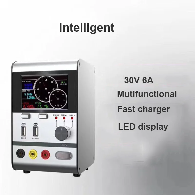 HR3006 30 в 6A интеллектуальный регулятор напряжения тока осциллограф с QC PE FCP Fasting зарядный порт для ремонта телефона