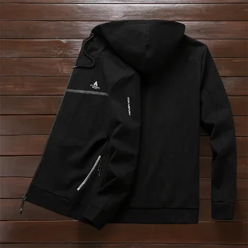 

Extra Large Coat Autumn Medium Length Money Plus Fat plus Size Lian Cap Jacket Leisure Loose Male Fat Man Fat Windbreaker