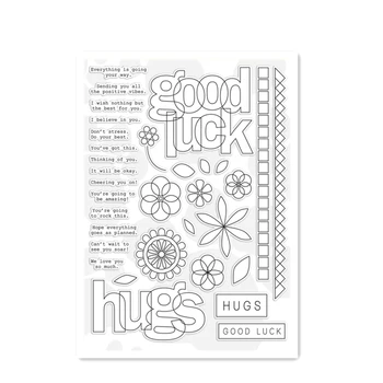 

2020 New Metal Cutting Dies and Clear Stamps Scrapbooking For Paper Making Luck Flowers Mother's Days Embossing Frame Card Sets