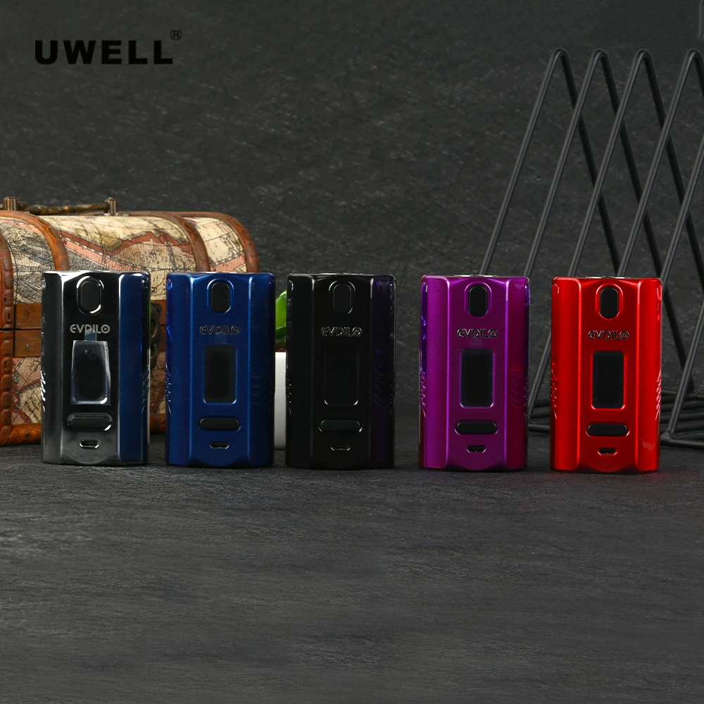 

Original Uwell Evdilo Mod 200w Box Mod Support 18650/20700/21700 Battery Fit Valyrian II Tank E Cigarette Mod Vs Valyrian II Mod