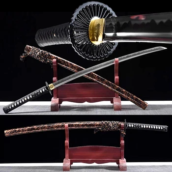 

High Performance 60HRC Manganese Steel Blade Sharp Japanese Dao Sword Samurai Katana Handmade Full Tang Battle Knife