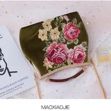 Angelatracy, ручная работа, для женщин, красная цепочка, цветочный цветок, вечерние, роскошная вышивка, цветочный узор, сумки через плечо, сумочка, вечерние сумки