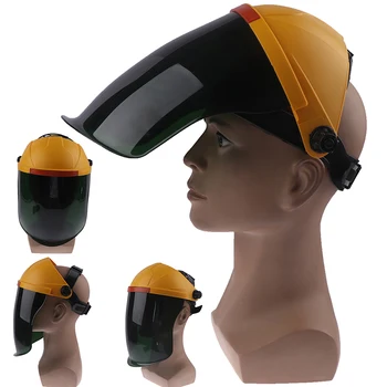 

Guard Soldering Safety Protective Mask Transparent Lens Welding Helmet Tool PC Portable Guard Hat