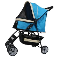 Высокое качество дышащая Алюминий сплав+ 600D ткань Pet коляска быстро-складной 3 колеса с рисунком собачки и котика сумка под седло 15 кг подшипник