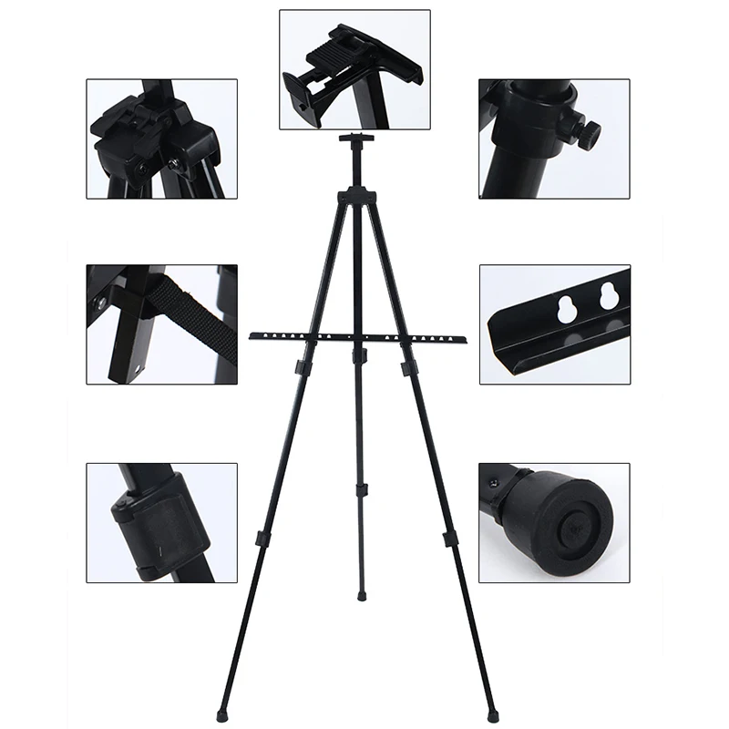 Tripod Display Easel Stand Drawing Board poster Bag display Adjustable Folding