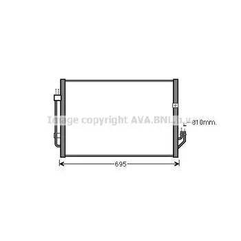 

Radiator cond./Nissan Murano Z51 3.5 07 AVA QUALITY COOLING DN5