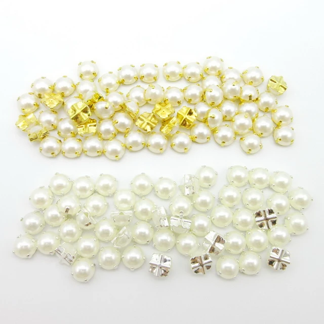 Sewing Pearl Beads, Sew On Pearl Rhinestones 