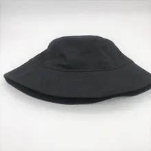 Женская шляпа в рыбацком стиле; сезон весна-лето; шляпа от солнца для мужчин; Цвет Черный; шляпы с плоским верхом; шапки-ведерки для улицы; хлопковые Новые шапки