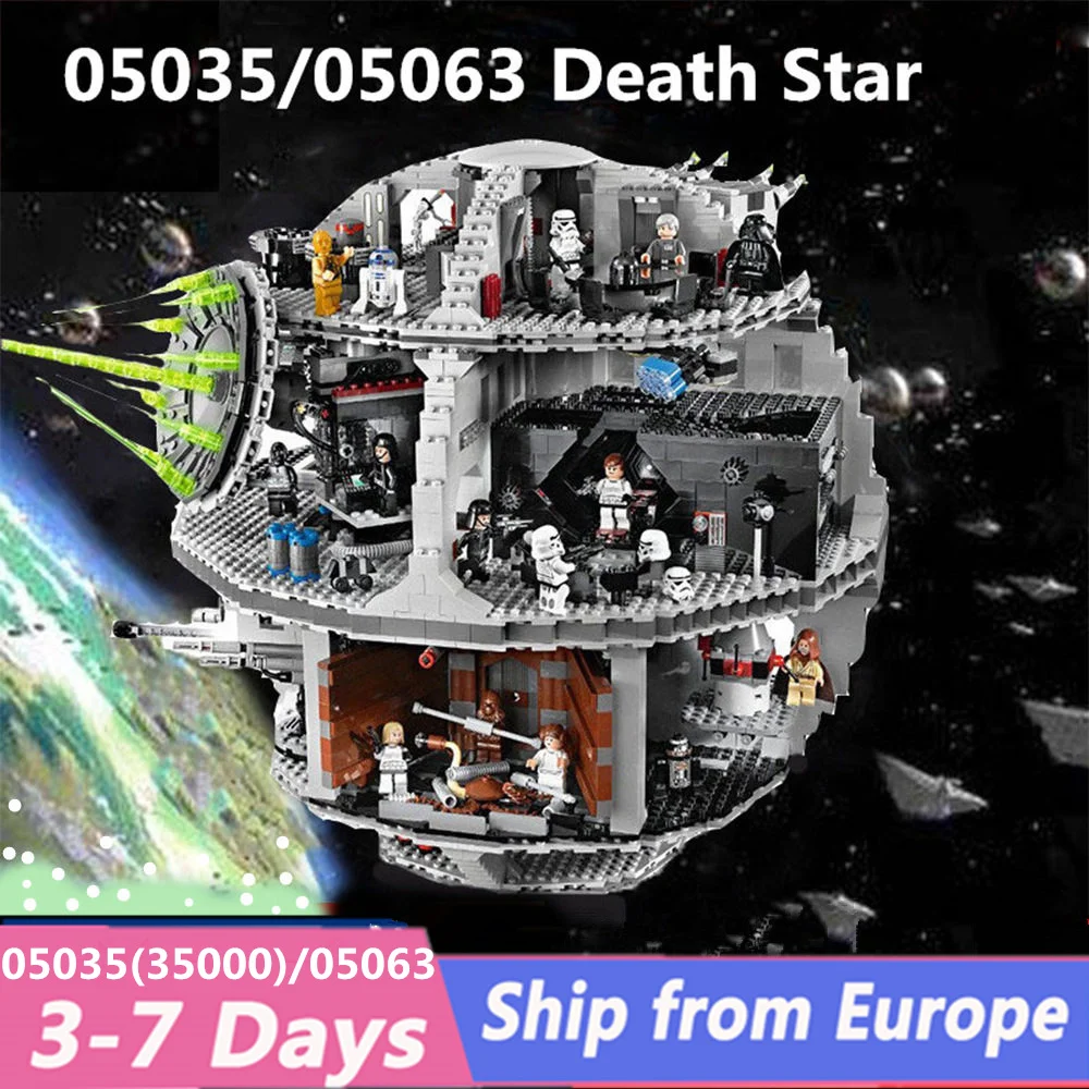 

lepinblocks 05035 05063 UCS Star Plan wars Building Blocks death star figure 10188 75159 Star Destroyer bricks architecture Toys