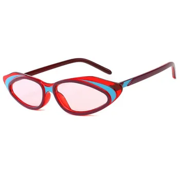 

Fashion Woman Cross-glasses Cat's Eye Sun Glasses Men's And Women's Personalized Small Frame Sunglasses All-match Glasses