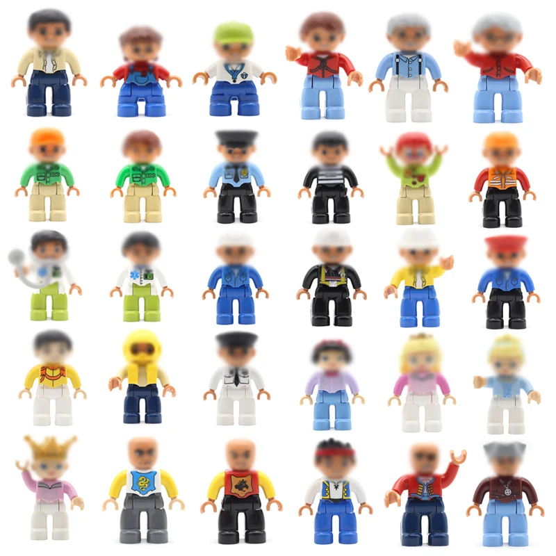 Bricks Figure Model-Sets Building-Blocks Children Toys Doctor-Police Gift Occupation-Character