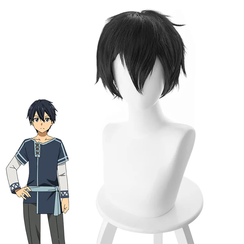 Anime Kirigaya Kazuto Cosplay Costumes Sword Art Online Kirito Shoes   Alicization Wigs Boots Uniform Set Adult Unisex00 (9)