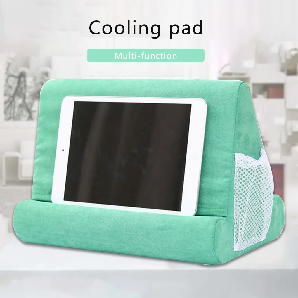 

Portable Folding Tablet Holder Tablet Pillow Foam Pad Multi-angle Flat Mount SmartPhone Stand Multifunction Laptop Cooling Pad