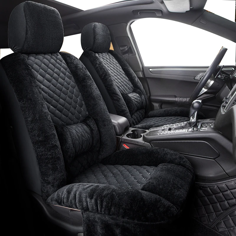 Black Synthetic Leather Seat Covers Full Set For Renault Captur 2013 On