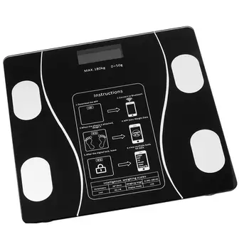 

USB Rechargeable Electronic Scale Household Smart Weight Scale (Black)