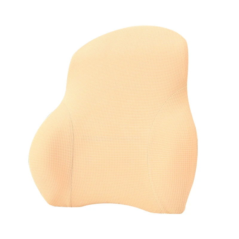 Car Pillow cushion back pillow car Seat pillow lumbar support for office chair cushion for car Auto Universal 3D Memory Foam - Название цвета: beige