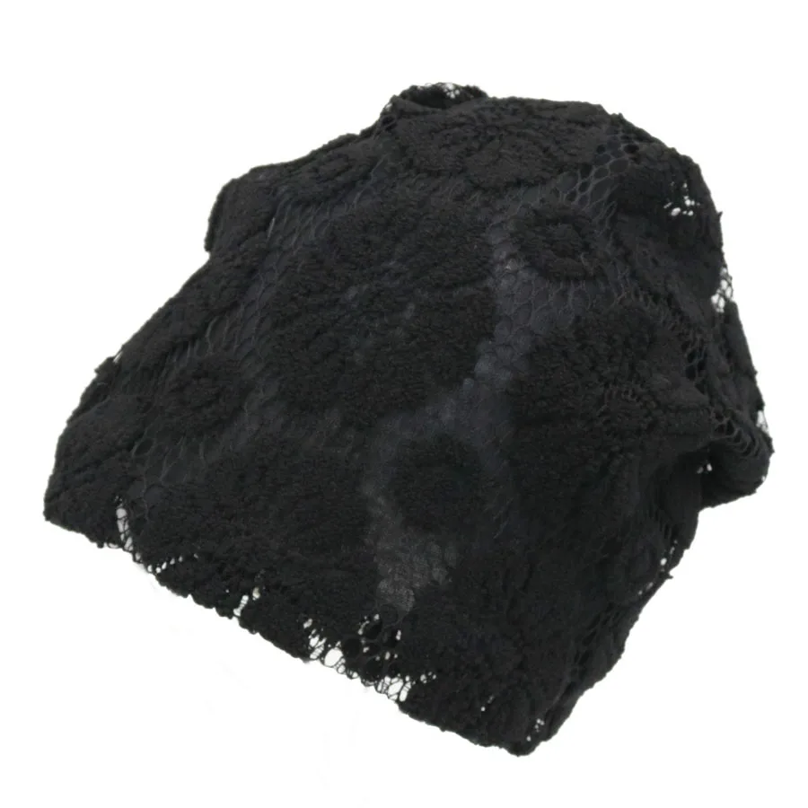 Осенне-зимняя шапка-маска, женские шапки Skullies, защита ушей, женские кружевные дышащие шапки Skullcap, хип-хоп Чепчик для девочки
