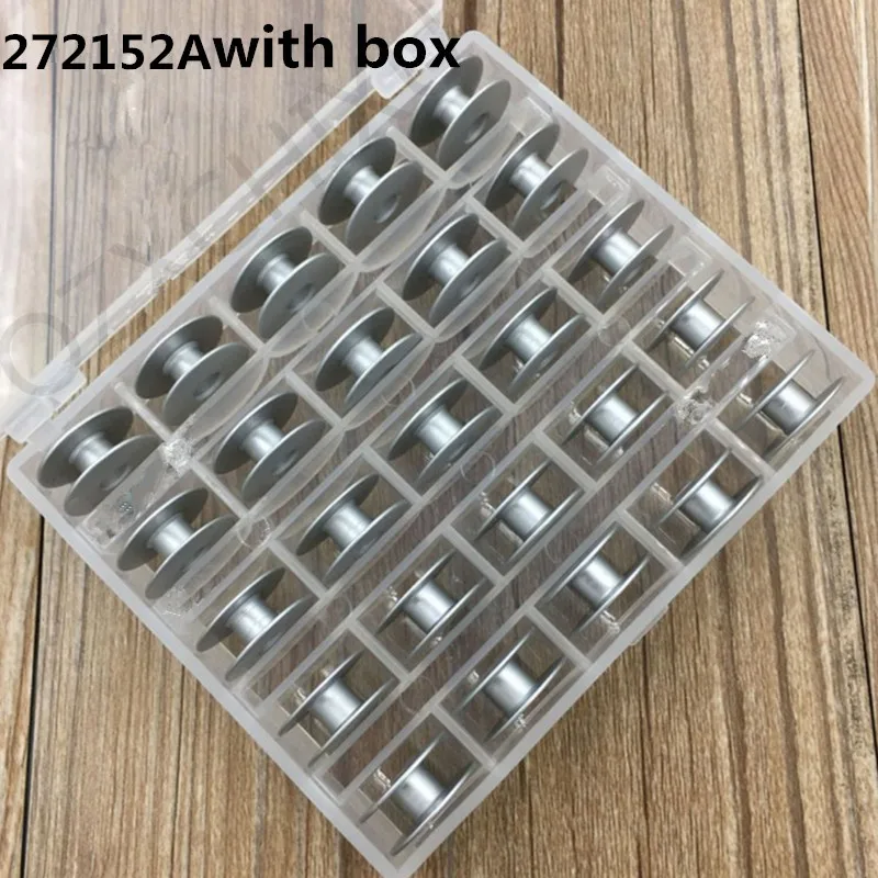 1set/lot Clear Plastic 25 Bobbins Sewing Machine Spools With Thread Storage Case Box For Home Sewing Accessories Sewing Tools 