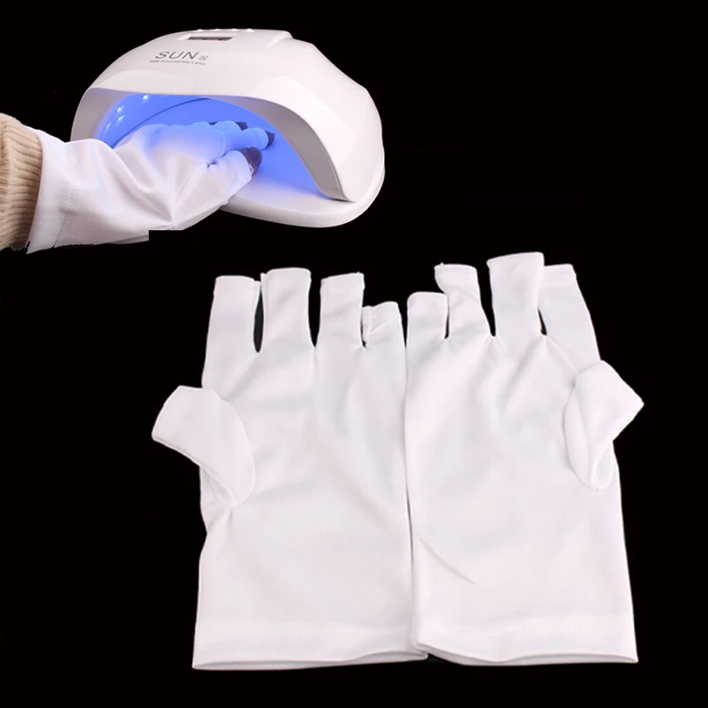 1 Pair UV Protection Glove Profession Nail Art Gel Anti UV Glove UV LED