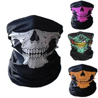 Outdoor Cycling Skull Balaclava Half Face Mask Magic Motorcycle Camping Scarf Men Women Sun Protection Bandana Neck Gaiters 1