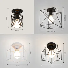 В соответствии с американским Стиль потолочный Холл коридор выход на балкон фойе вход Творческий гладить при низкой температуре, в стиле ретро, промышленный-Стиль лампы