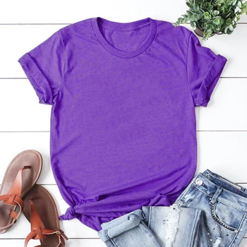 

2019 Summer New Plus Size Solid Color Short Sleeve purple T Shirt Men Women Tops S M L XL XXL XXXL