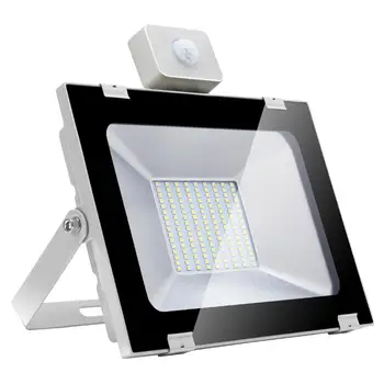 

2pcs 100W 220V Ultra thin Cool White 5th Genreration LED Flood Light with Sensor Professional lighting