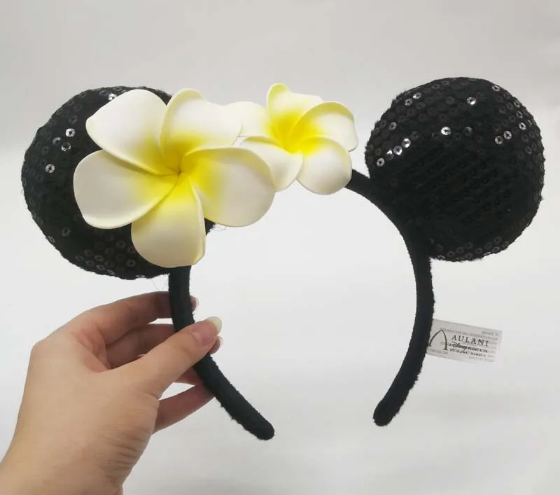 Aulani Гавайские Цветочные уши Минни Маус оголовье скрытый Микки редкий