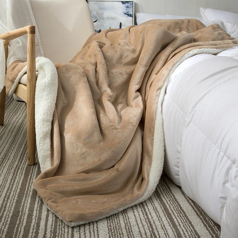 Beige Г. Удобное Хлопковое одеяло для новорожденных зимнее мягкое теплое одеяло для дивана/детское одеяло для маленьких мальчиков и девочек фланелевое одеяло для пеленания - Цвет: Beige
