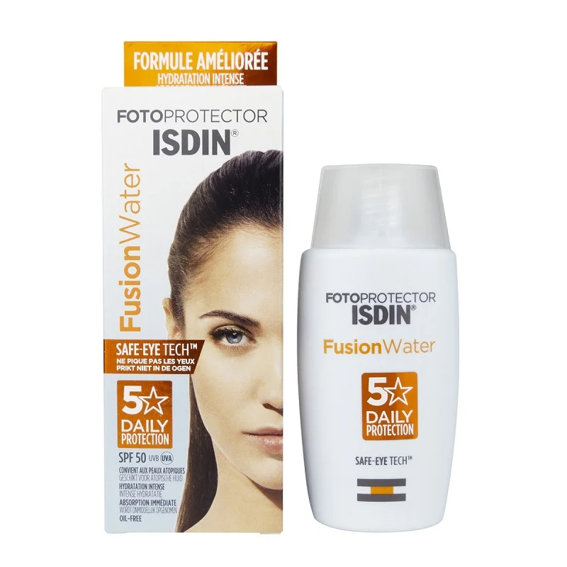 Isdin Fusion Water Sunscreen Spf 50+ Oilfree From 50ml Facial