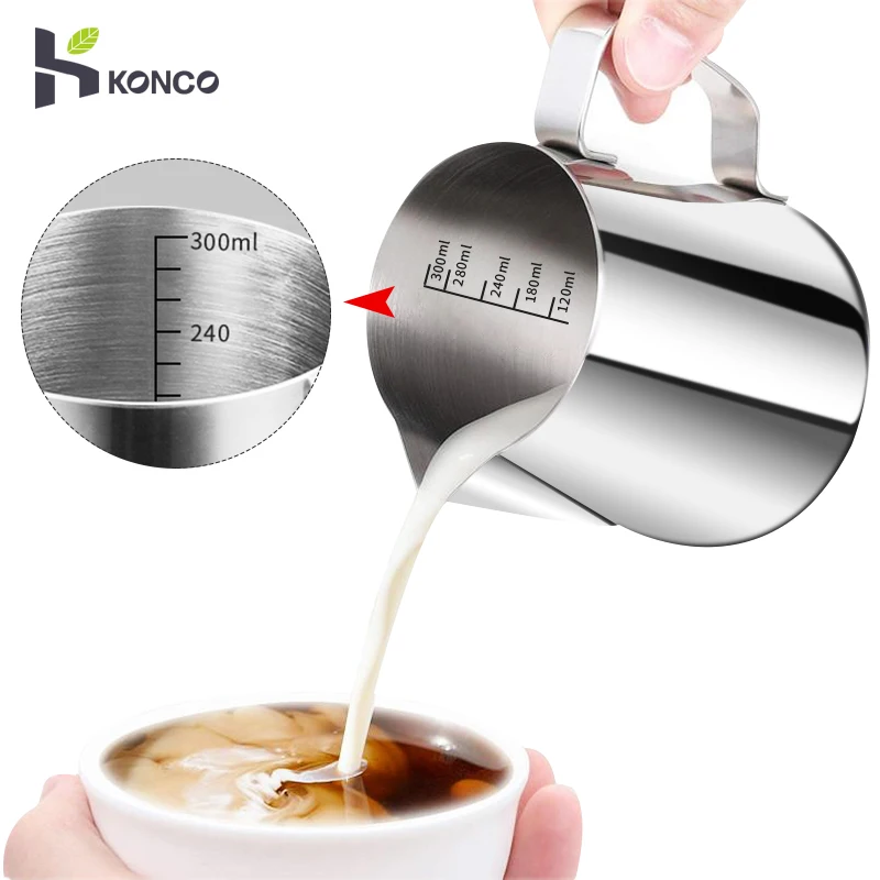  Milk Frothing Pitcher, Stainless Steel Latte Art