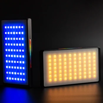

YY150 RGB LED Video Light Dimmable On Camera with Hot Shoe to Microphone Photography Lighting for DSLR Camera Light