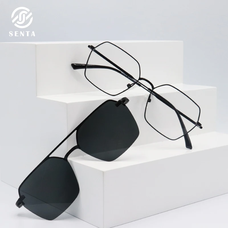 

Senta Vintage Hexagon Glasses Frames Optical Prescription Myopia Hyperopia Eyeglasses Black Gray Gold Pure Color With Sunglasses