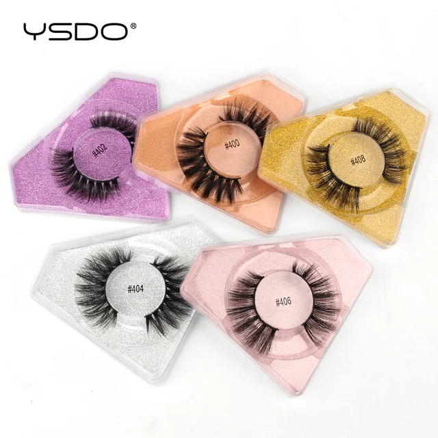 YSDO Lashes Wholesale 4/20/50/100 Pcs Faux Mink Eyelashes Dramatic Fluffy 3D Mink Lashes Makeup Natural False Eyelash In Bulk 5