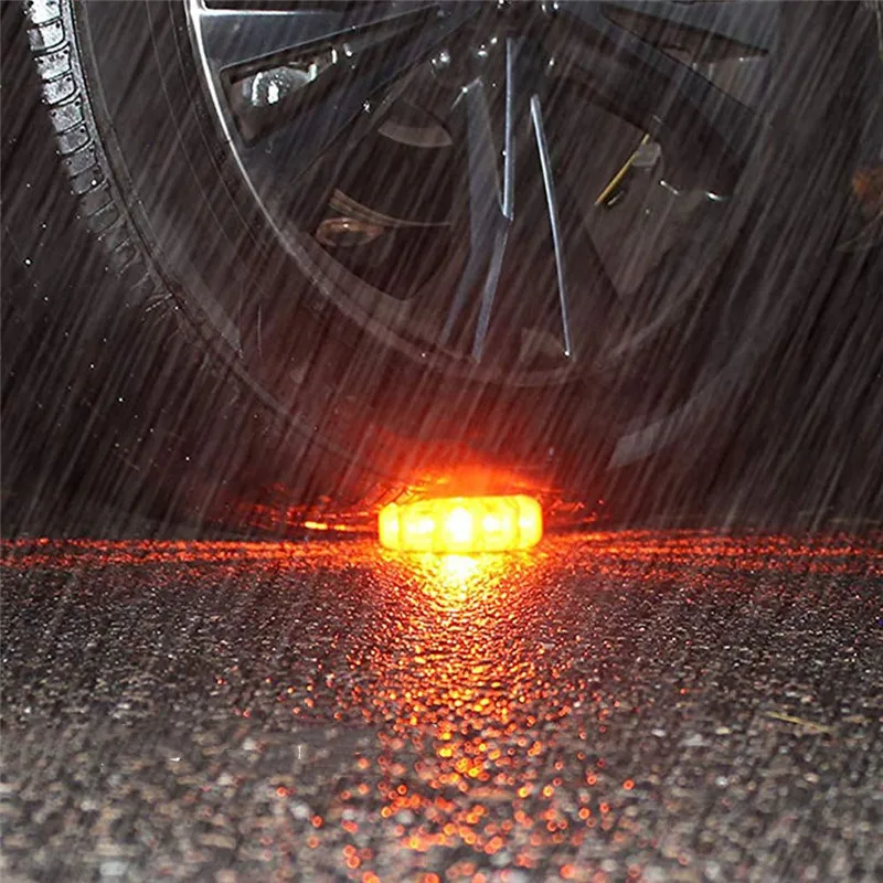 Светодиодная фара для велосипеда дорожная вспышка красный светодиодный фонарик безопасности вспышка магнит мигающий Предупреждение ющий Ночной свет дорожные аварийные вспышки