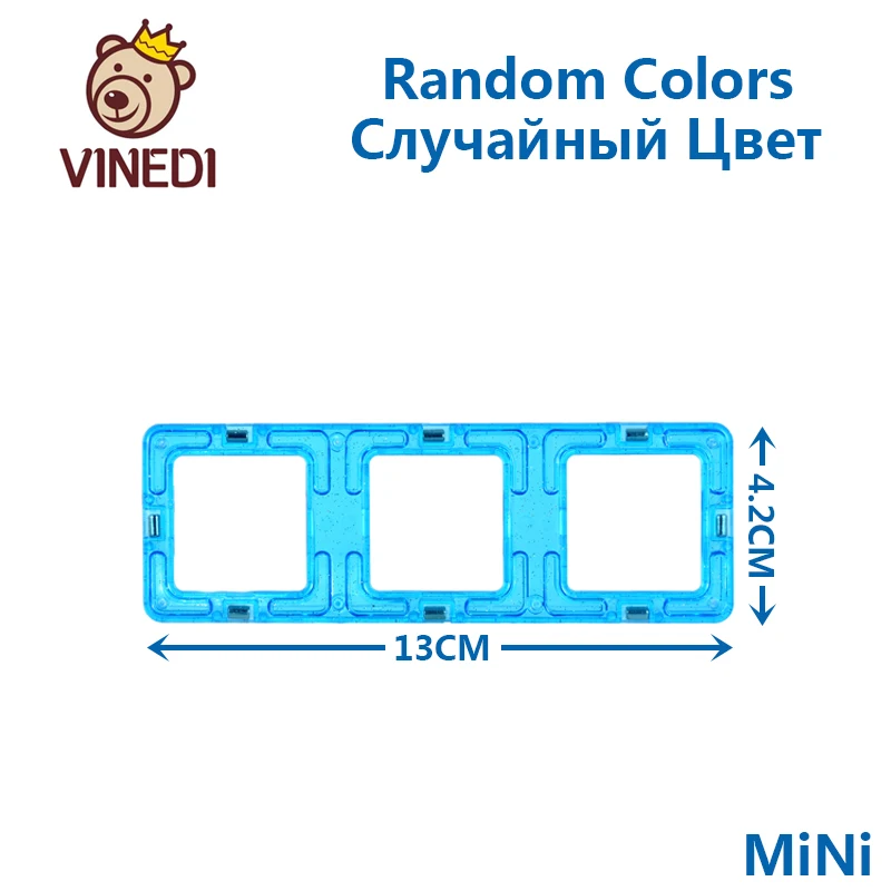 VINEDI мини размер магнитные блоки Магнитный конструктор Набор конструкторов модель и строительные игрушки магниты Развивающие игрушки для детей - Цвет: Зеленый