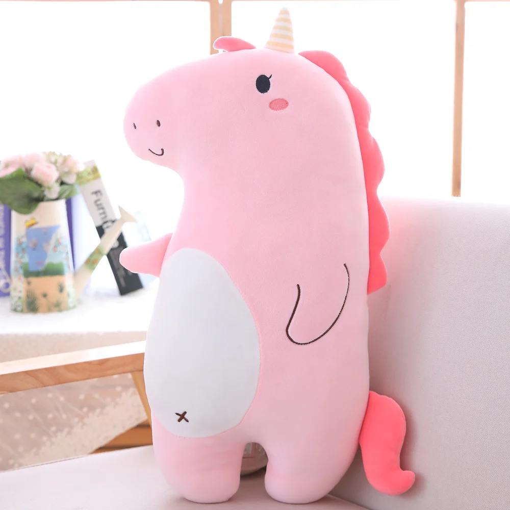 1 шт. 60 см мягкие Kawaii Единорог день рождения плюшевые игрушки милый динозаврио