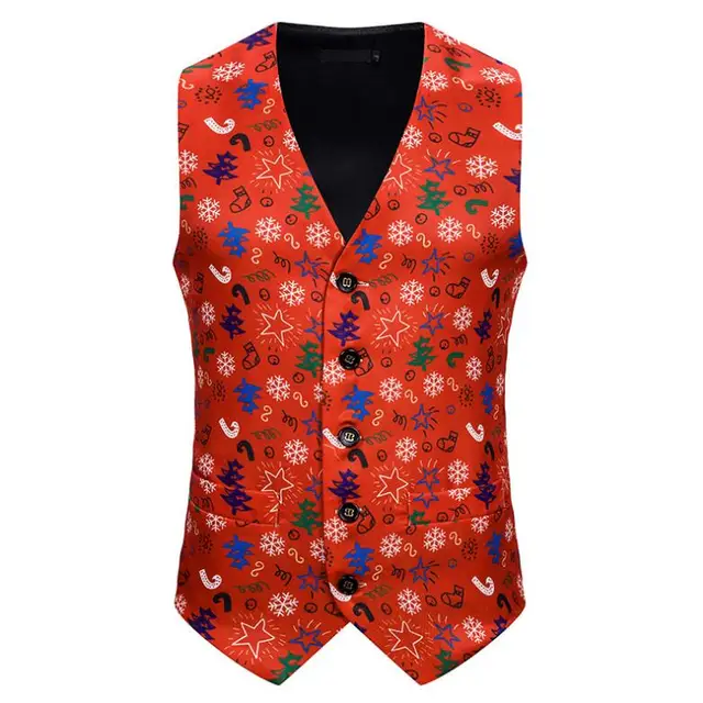 christmas mens vest