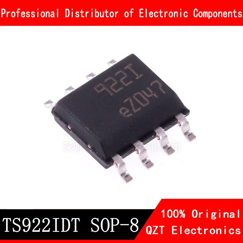 10pcs/lot TS922IDT TS922ID TS922 SOP-8 OPAMP new original In Stock 10pcs lmv358m8g 13 lmv358 msop 8 ic opamp gp 2 circuit 8msop original new