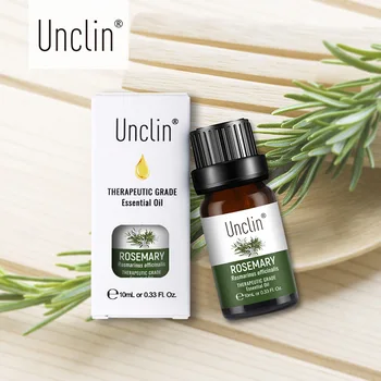 

Unclin 10ml Rosemary Pure Essential Oils With Gift Box Hair Care Humidifier Aromatherapy Massage Essential Oil Relieve Stress