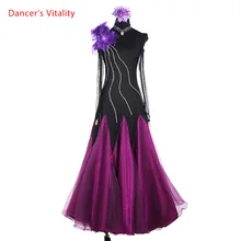 Стандартное бальное платье для женщин и девушек, стиль жгут, открытая спина, сальса, Танго, Румба, Фламенго, костюмы для латинских танцев