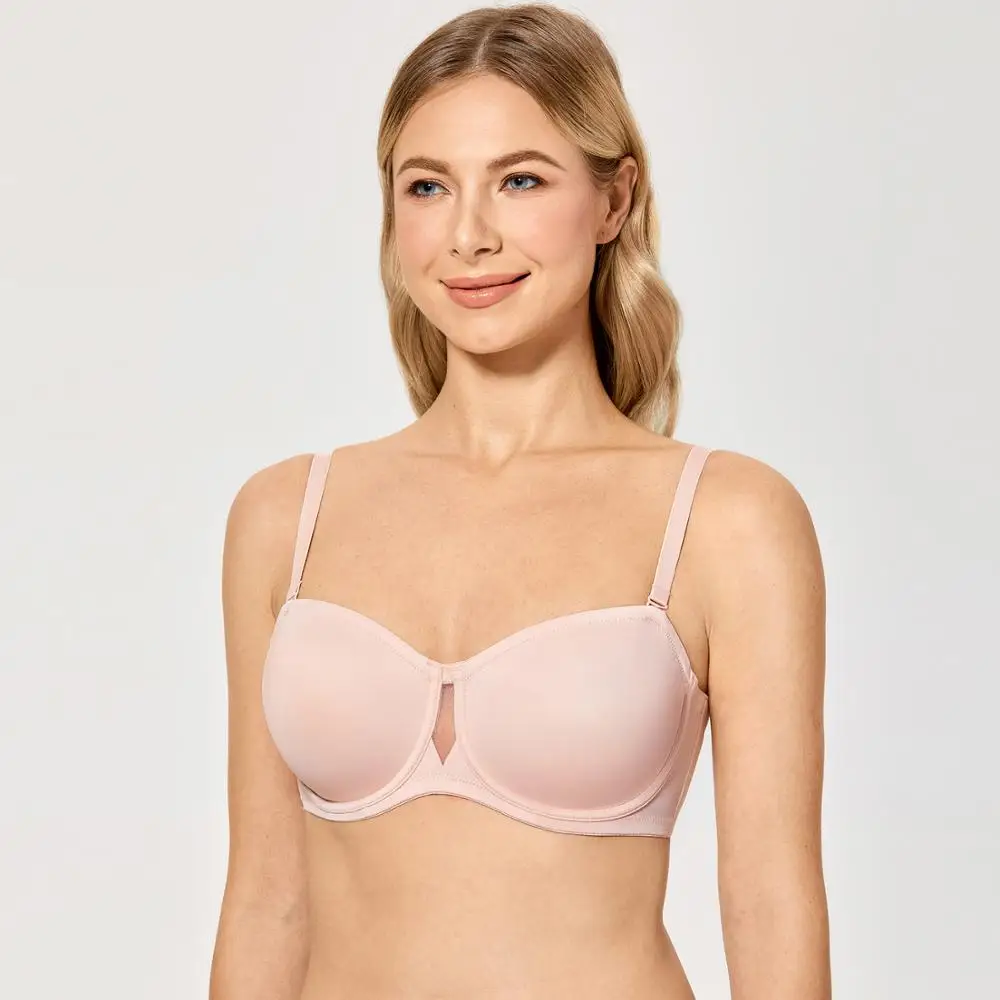 Женский Мягкий Гладкий бюстгальтер без бретелек|women padded bra|women strapless branon underwire bra |