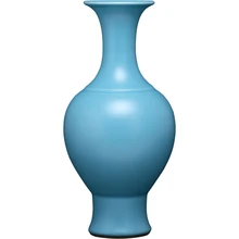 Цзиндэчжэнь керамика античный красный и синий Маленькая ваза украшение китайская гостиная винный шкаф украшение стола цветочные вазы